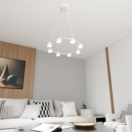 Lampa wisząca STARLIT 8 WH 1373/8 EMIBIG