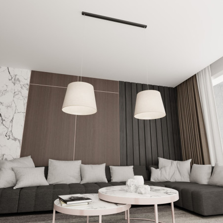 Lampa wisząca EPOCA 2 BEIGE 1404/2 EMIBIG