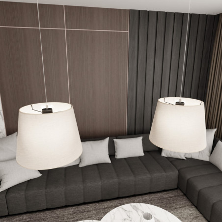 Lampa wisząca EPOCA 2 BEIGE 1404/2 EMIBIG