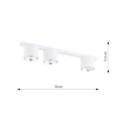 Lampa sufitowa NANO 3 WHITE 1311/3 EMIBIG