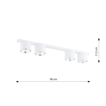 Lampa sufitowa NANO 4 WHITE 1311/4 EMIBIG