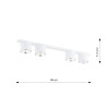 Lampa sufitowa NANO 4 WHITE 1311/4 EMIBIG