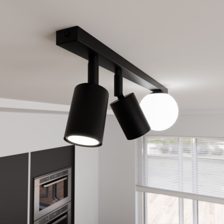 Lampa sufitowa BASTER 3 BLACK 1314/3 EMIBIG