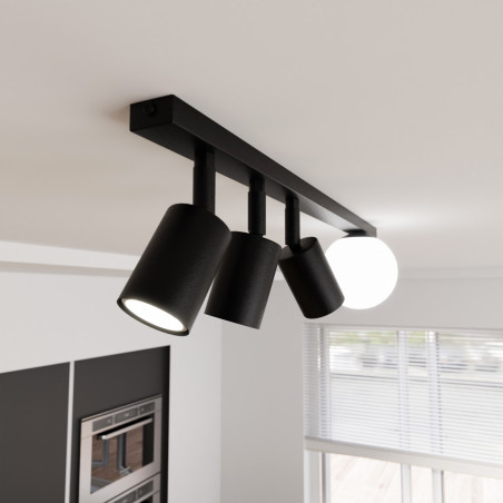 Lampa sufitowa BASTER 4 BLACK 1314/4 EMIBIG