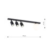 Lampa sufitowa BASTER 4 BLACK 1314/4 EMIBIG