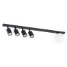 Lampa sufitowa BASTER 5 BLACK 1314/5 EMIBIG
