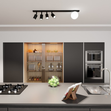 Lampa sufitowa BASTER 5 BLACK 1314/5 EMIBIG