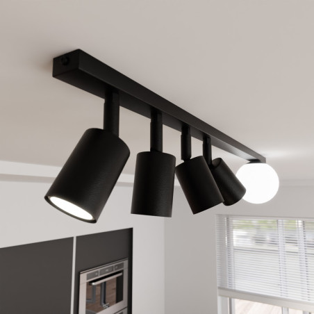 Lampa sufitowa BASTER 5 BLACK 1314/5 EMIBIG