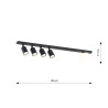 Lampa sufitowa BASTER 5 BLACK 1314/5 EMIBIG
