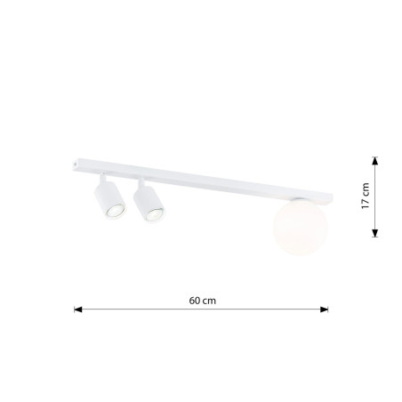 Lampa sufitowa BASTER 3 WHITE 1315/3 EMIBIG