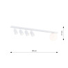 Lampa sufitowa BASTER 5 WHITE 1315/5 EMIBIG