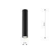 Lampa sufitowa TECNO 1M BLACK 1316/1M EMIBIG