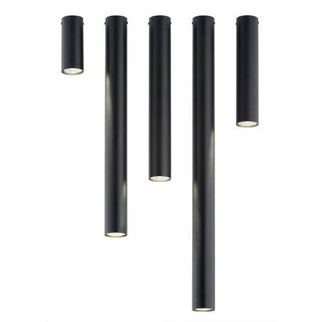 Lampa sufitowa TECNO 1XL BLACK 1316/1XL EMIBIG