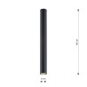 Lampa sufitowa TECNO 1XL BLACK 1316/1XL EMIBIG