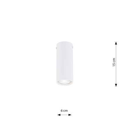 Lampa sufitowa TECNO 1S WHITE 1317/1S EMIBIG