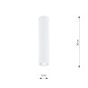 Lampa sufitowa TECNO 1M WHITE 1317/1M EMIBIG