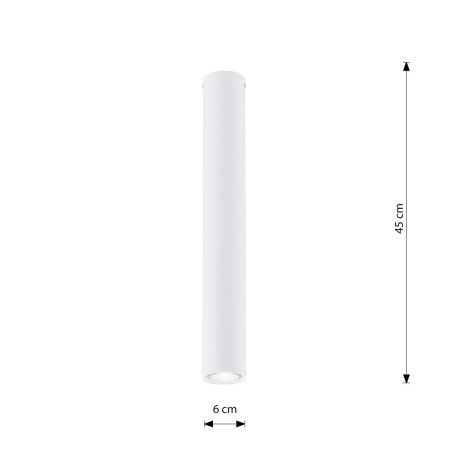 Lampa sufitowa TECNO 1L WHITE 1317/1L EMIBIG