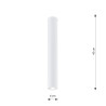 Lampa sufitowa TECNO 1L WHITE 1317/1L EMIBIG