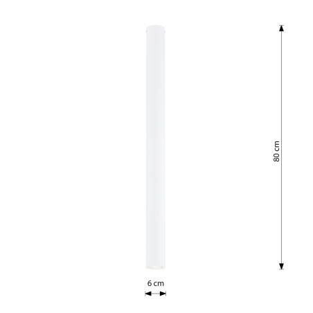 Lampa sufitowa TECNO 1XXL WHITE 1317/1XXL EMIBIG