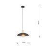 Żyrandol SPIRIT 1 BLACK 1320/1 EMIBIG