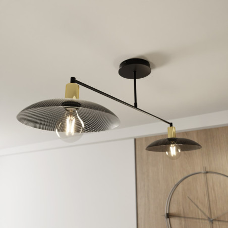 Żyrandol SPIRIT 2 BLACK 1320/2 EMIBIG