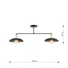 Żyrandol SPIRIT 2 BLACK 1320/2 EMIBIG
