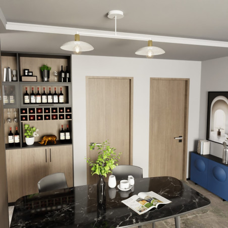 Żyrandol SPIRIT 2 WHITE 1321/2 EMIBIG