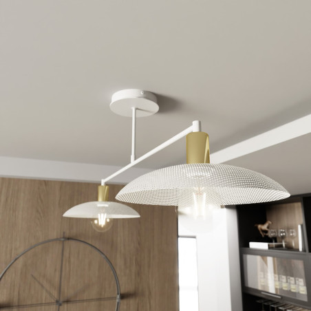 Żyrandol SPIRIT 2 WHITE 1321/2 EMIBIG