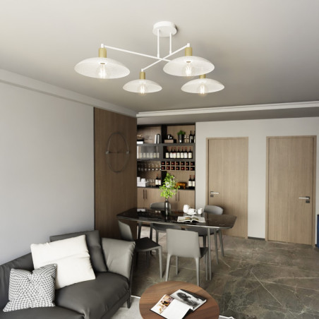 Żyrandol SPIRIT 4 WHITE 1321/4 EMIBIG