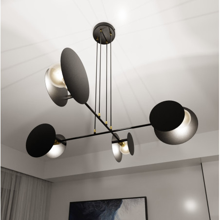Lampa wisząca IDEA 4 BLACK 792/4 EMIBIG