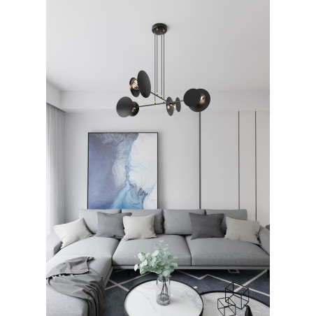 Lampa wisząca IDEA 4 BLACK 792/4 EMIBIG