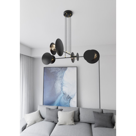 Lampa wisząca IDEA 4 BLACK 792/4 EMIBIG