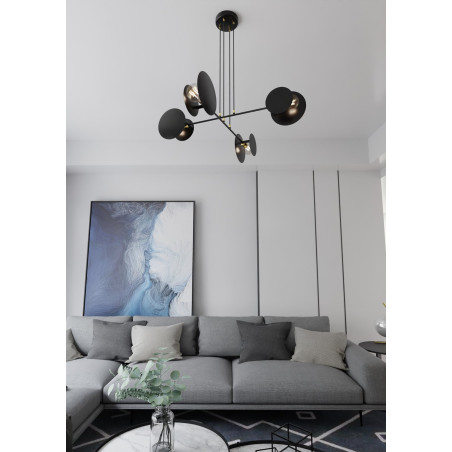 Lampa wisząca IDEA 4 BLACK 792/4 EMIBIG
