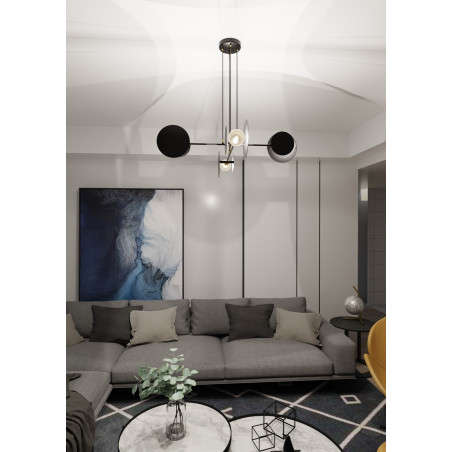 Lampa wisząca IDEA 4 BLACK 792/4 EMIBIG