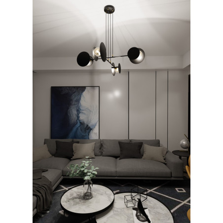 Lampa wisząca IDEA 4 BLACK 792/4 EMIBIG