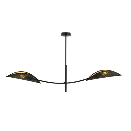 Lampa sufitowa  LOTUS 2 BLACK/GOLD 1106/2 EMIBIG