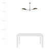 Lampa sufitowa  LOTUS 2 BLACK/GOLD 1106/2 EMIBIG