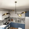 Lampa sufitowa  LOTUS 4 BLACK/GOLD 1106/4 EMIBIG