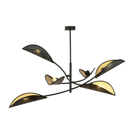 Lampa sufitowa  LOTUS 6 BLACK/GOLD 1106/6 EMIBIG