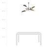 Lampa sufitowa  LOTUS 6 BLACK/GOLD 1106/6 EMIBIG