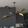 Lampa sufitowa  LOTUS 6 BLACK/GOLD 1106/6 EMIBIG