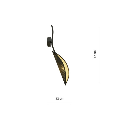 Kinkiet LOTUS K1 BLACK/GOLD 1106/K1 EMIBIG