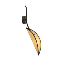 Kinkiet LOTUS K1 BLACK/RATTAN 1108/K1 EMIBIG