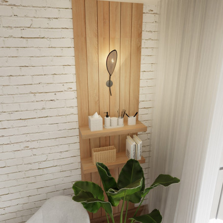 Kinkiet LOTUS K1 BLACK/RATTAN 1108/K1 EMIBIG