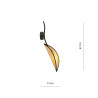 Kinkiet LOTUS K1 BLACK/RATTAN 1108/K1 EMIBIG