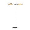 Lampa podłogowa LOTUS LP2 BLACK/RATTAN 1108/LP2 EMIBIG
