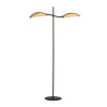 Lampa podłogowa LOTUS LP2 BLACK/RATTAN 1108/LP2 EMIBIG