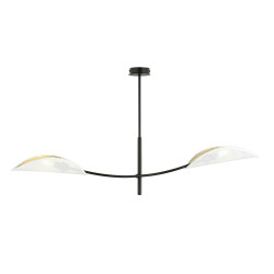 Lampa sufitowa  LOTUS 2 WHITE/GOLD 1107/2 EMIBIG