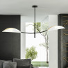 Lampa sufitowa  LOTUS 2 WHITE/GOLD 1107/2 EMIBIG