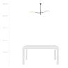 Lampa sufitowa  LOTUS 2 WHITE/GOLD 1107/2 EMIBIG
